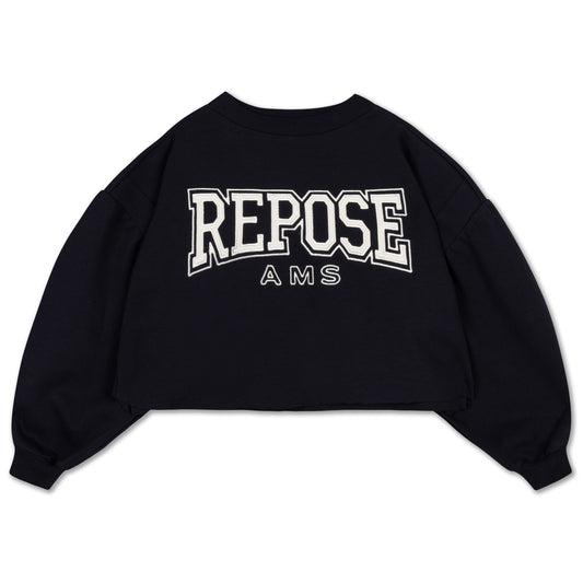 Repose AMS | Crop Heart sweater | Graphite night