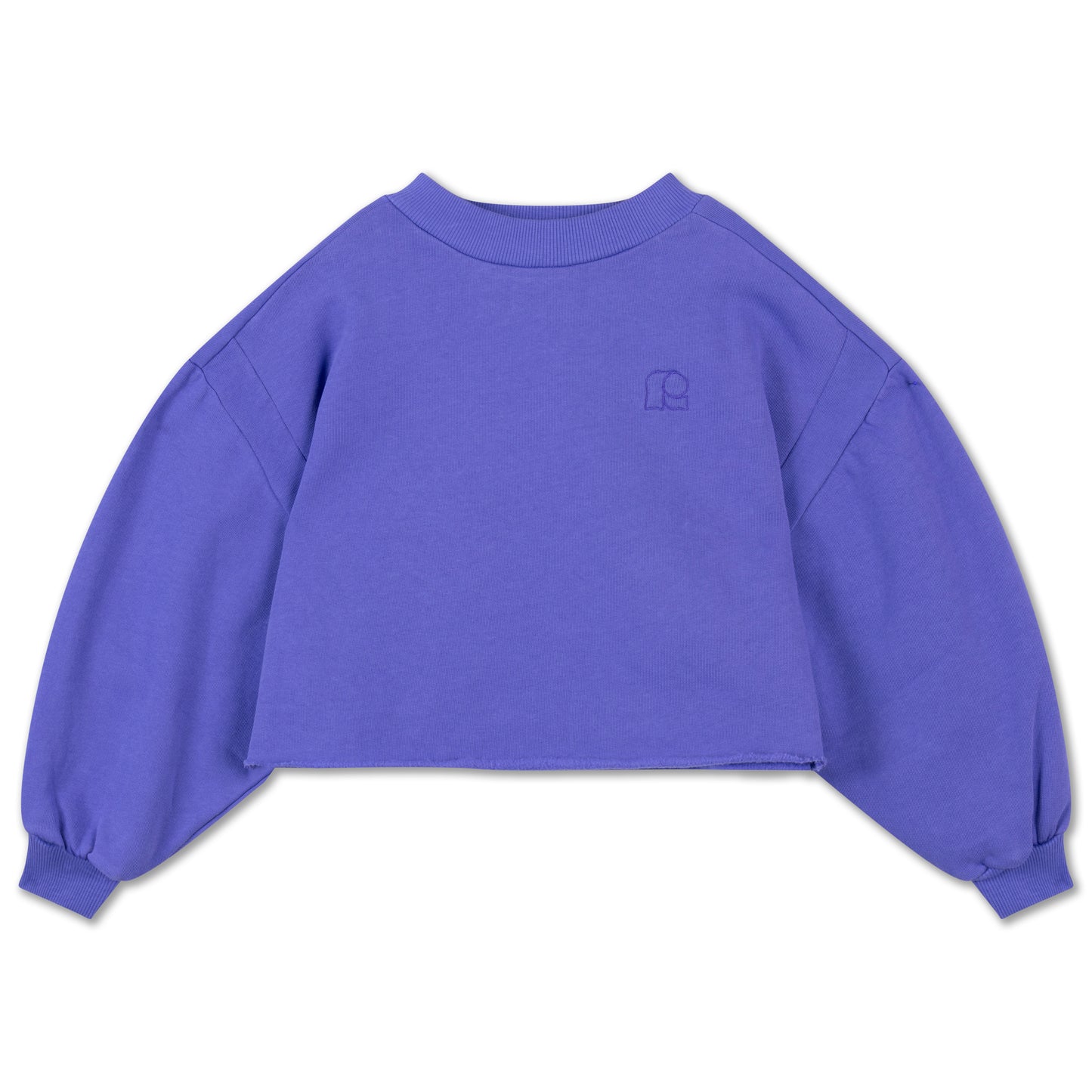 Repose AMS | Crop heart sweater | Royal bloom