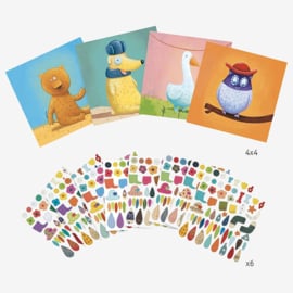 Djeco | Creeeren met stickers | Dieren