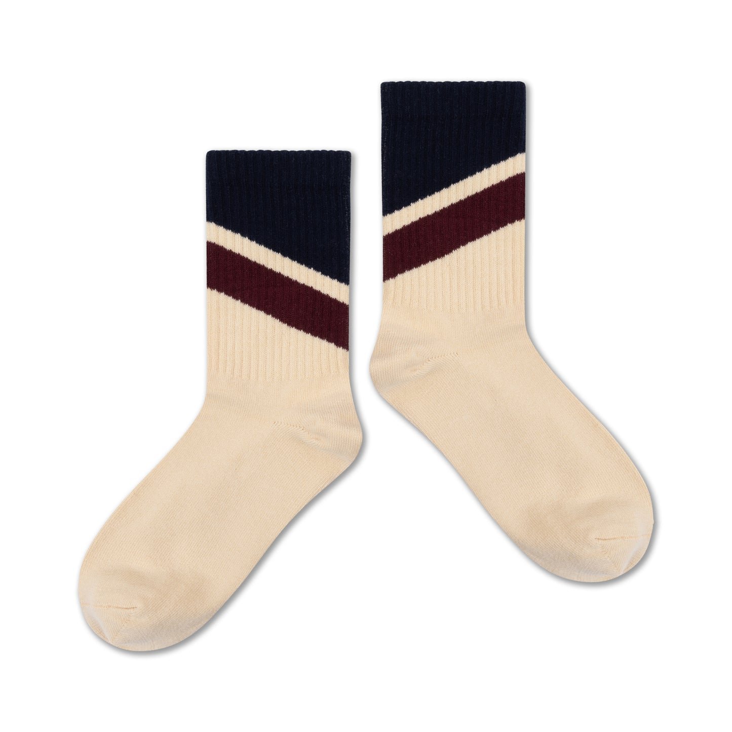 Repose AMS | Sporty Socks Sand Stripe