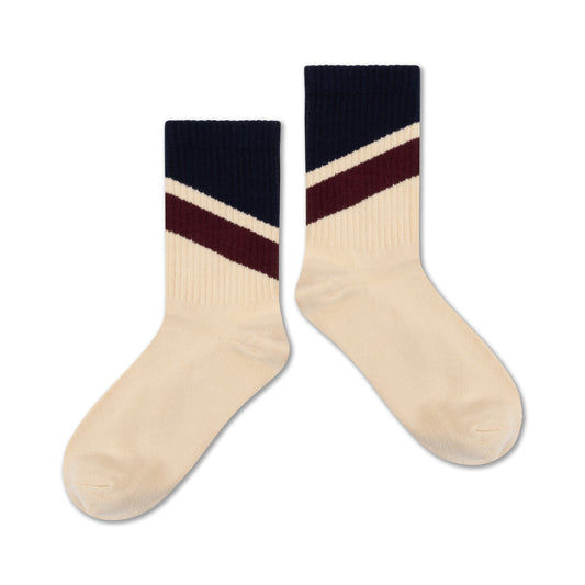 Repose AMS | Sporty Socks Sand Stripe