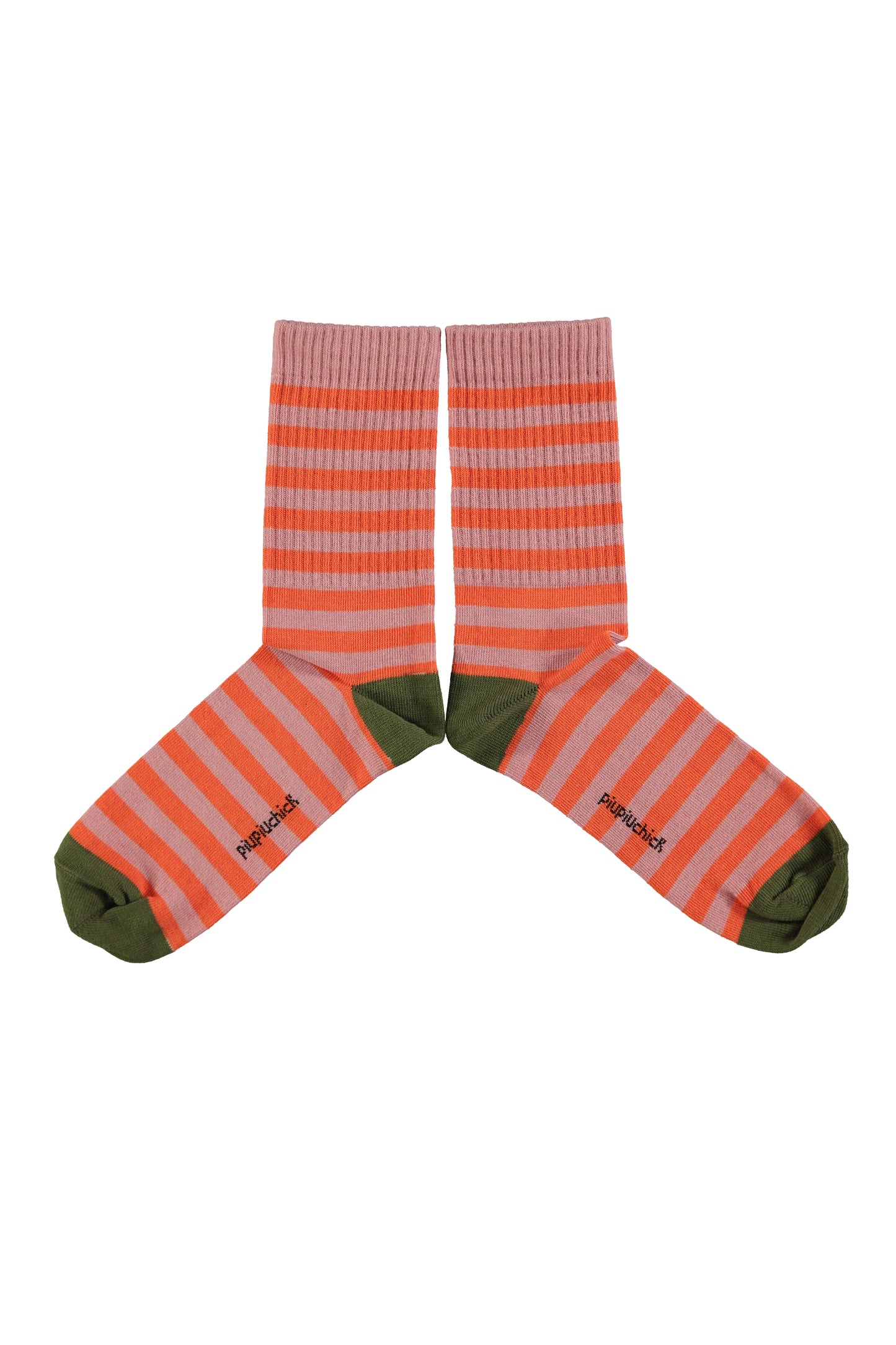 Piupiuchick | socks | Pink & orange stripe