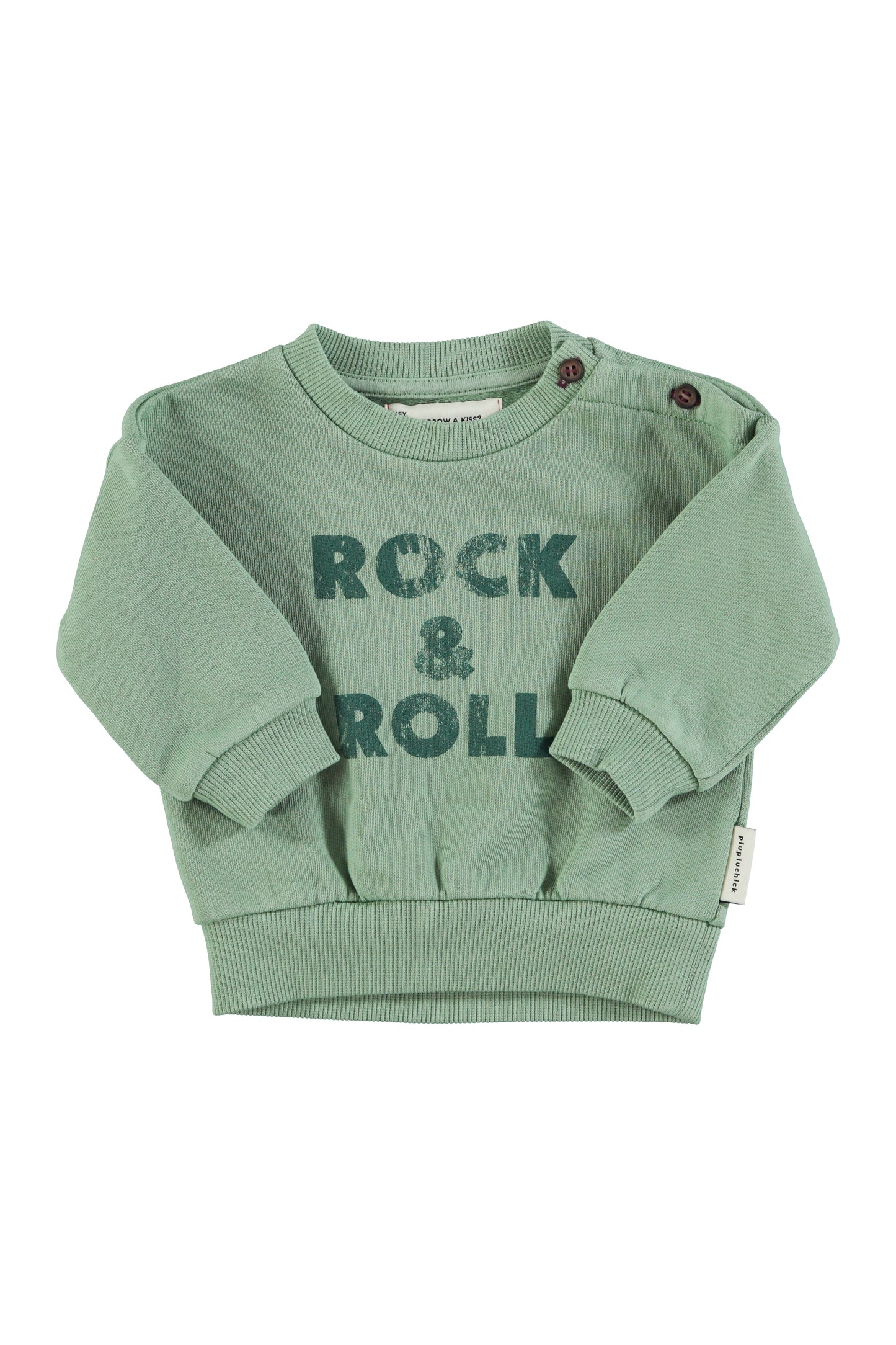 Piupiuchick | Sweatshirt | Green w/ "Rock & Roll"