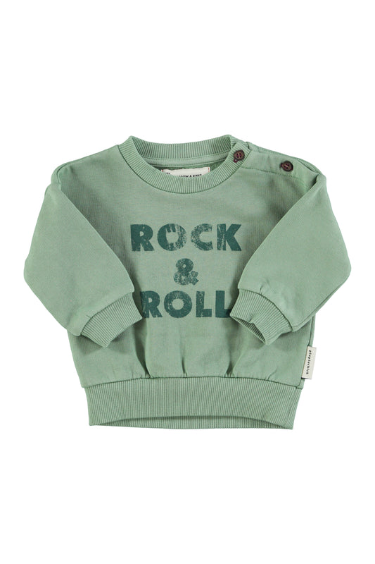 Piupiuchick | Sweatshirt | Green w/ "Rock & Roll"
