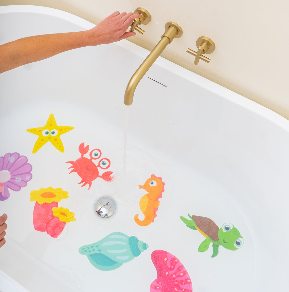 Glo pals | Bathtub stickers | Guppy grips