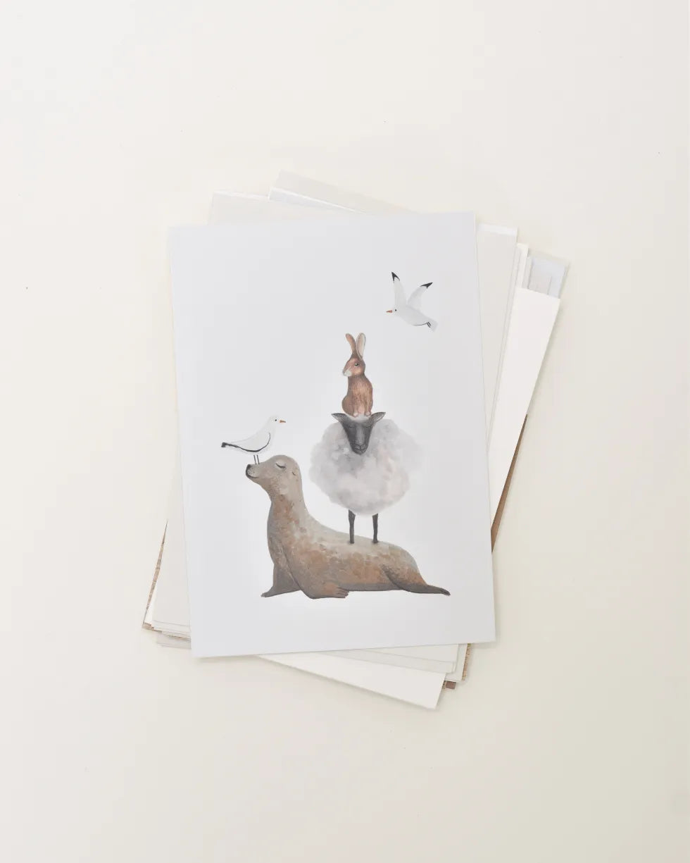 Salt and flor | Mini poster | Dieren
