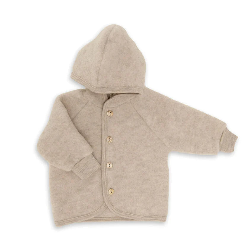 Engel | Hooded jacket | Sand melange