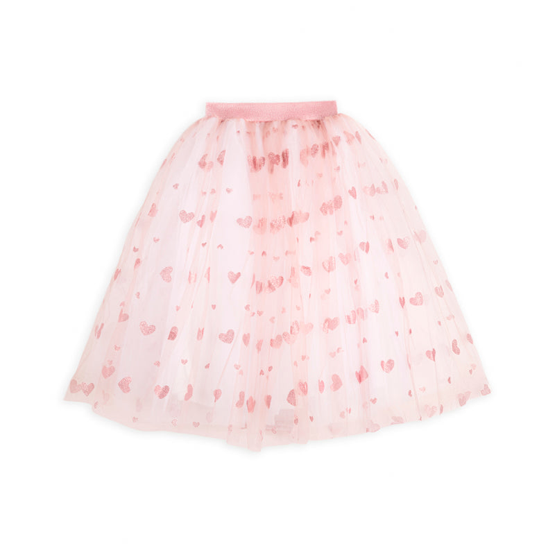 Ratatam | Long heart skirt | Pink