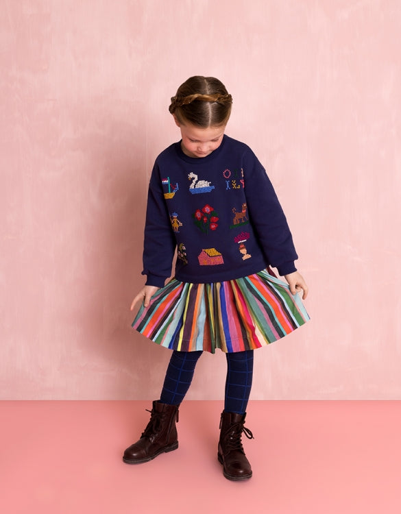 Oilily | Stripes skirt | Pieternella