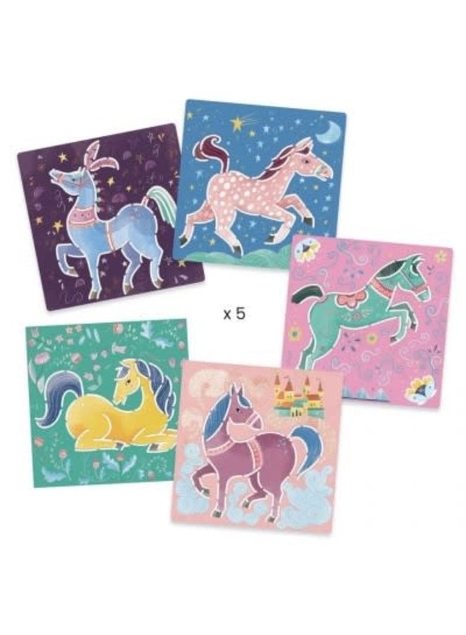 Djeco | Sjablonen Paarden