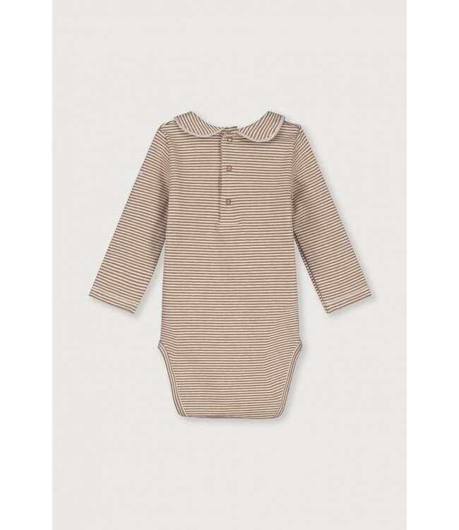 Gray label | baby collar onesie Gots