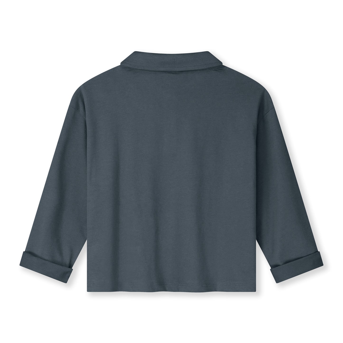 Gray Label| Longsleeve Polo Shirt | Blue grey