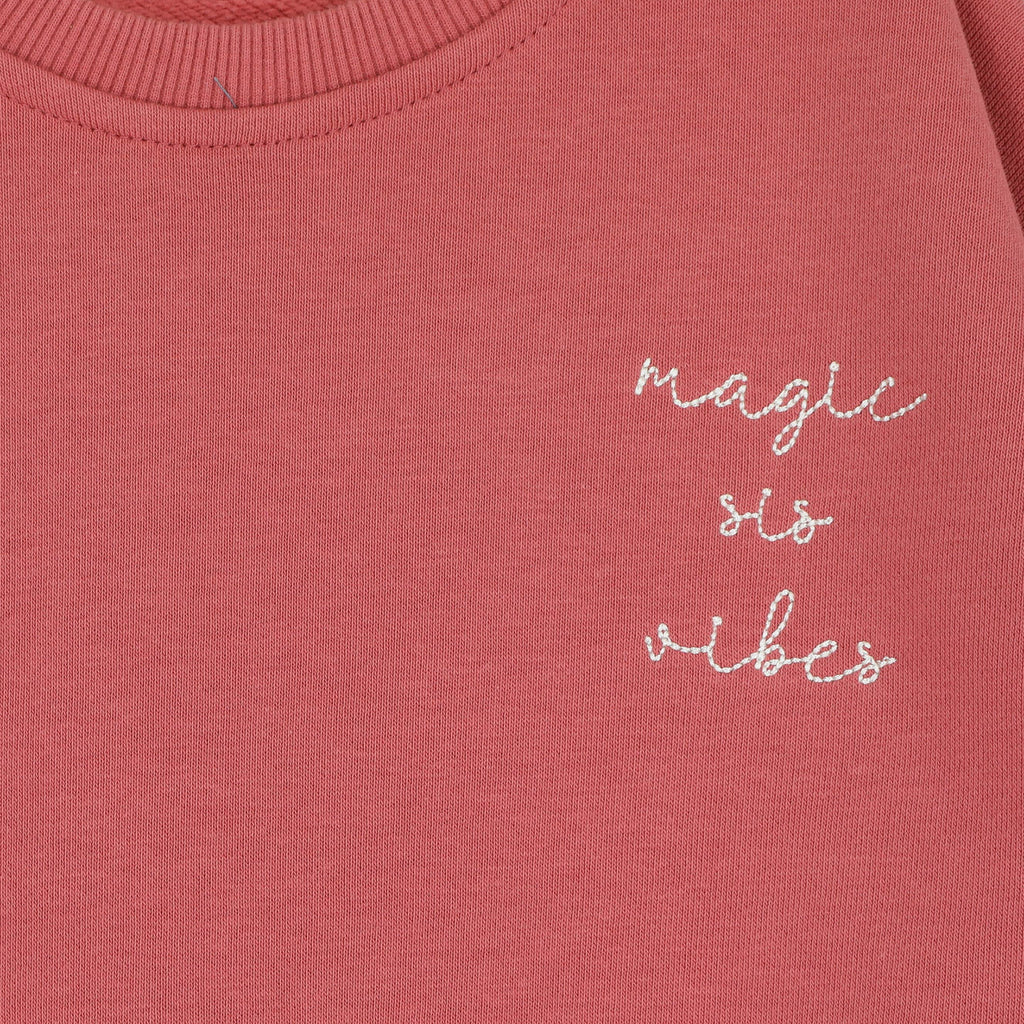 Elle and Rapha | Sweater loose fit | Sweet raspberry