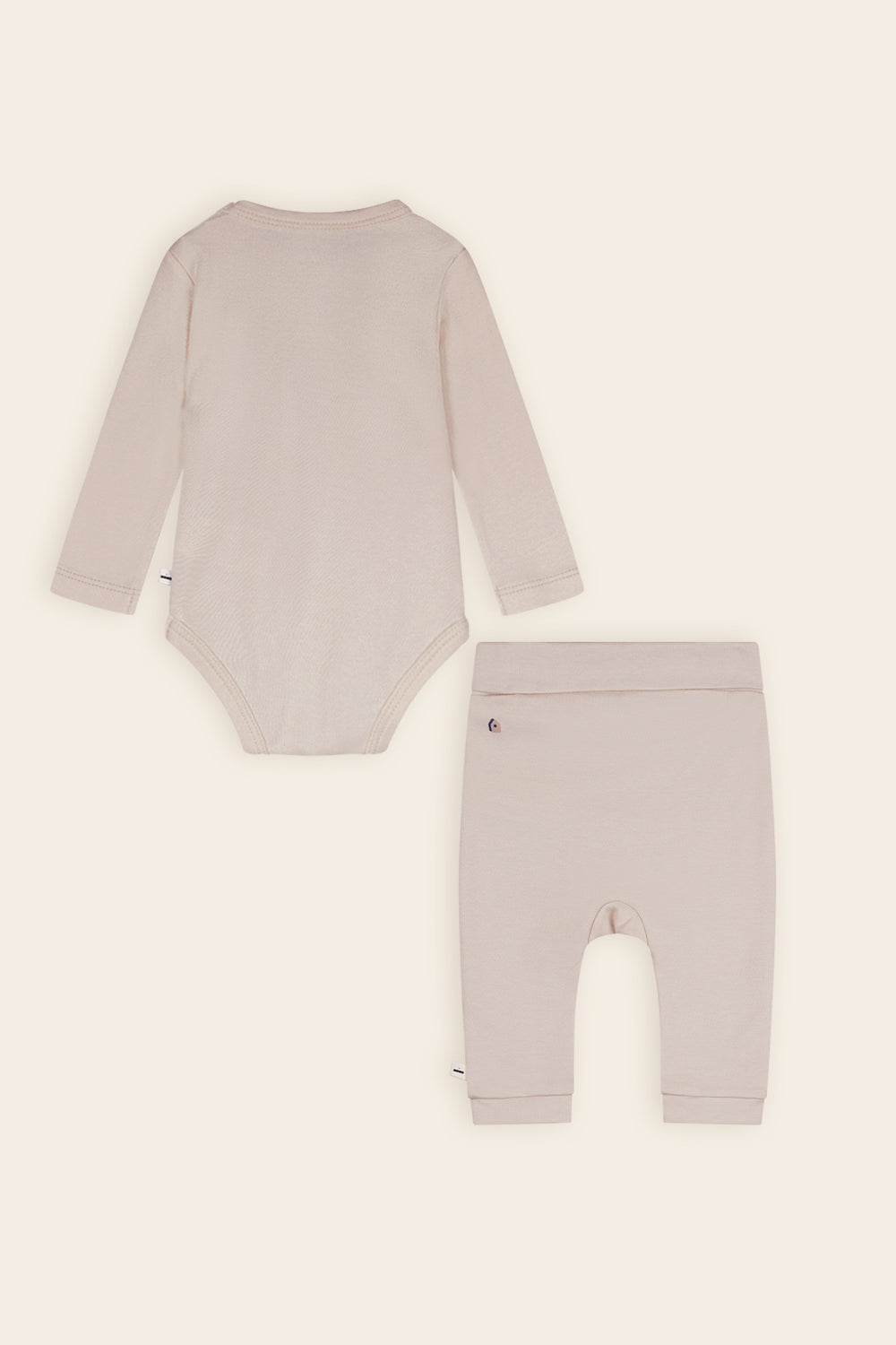 Petit maison | Stormy 2 delige set Romper + legging | Oatmeal