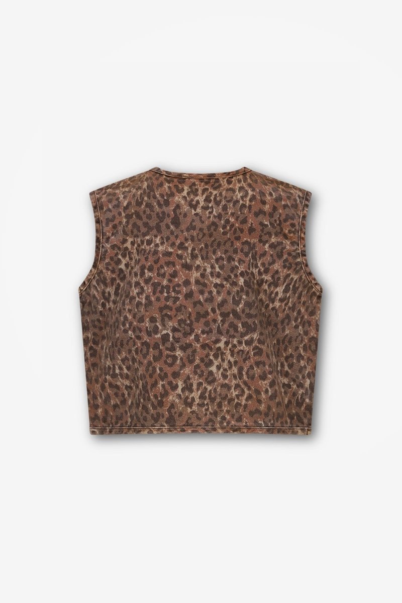 The new chapter | Gilet Claes | Panter print