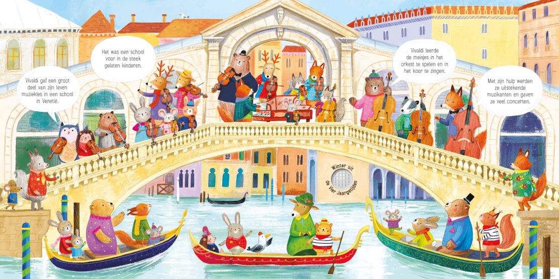 Usborne | Geluidenboek : Het dierenorkest speelt Vivaldi