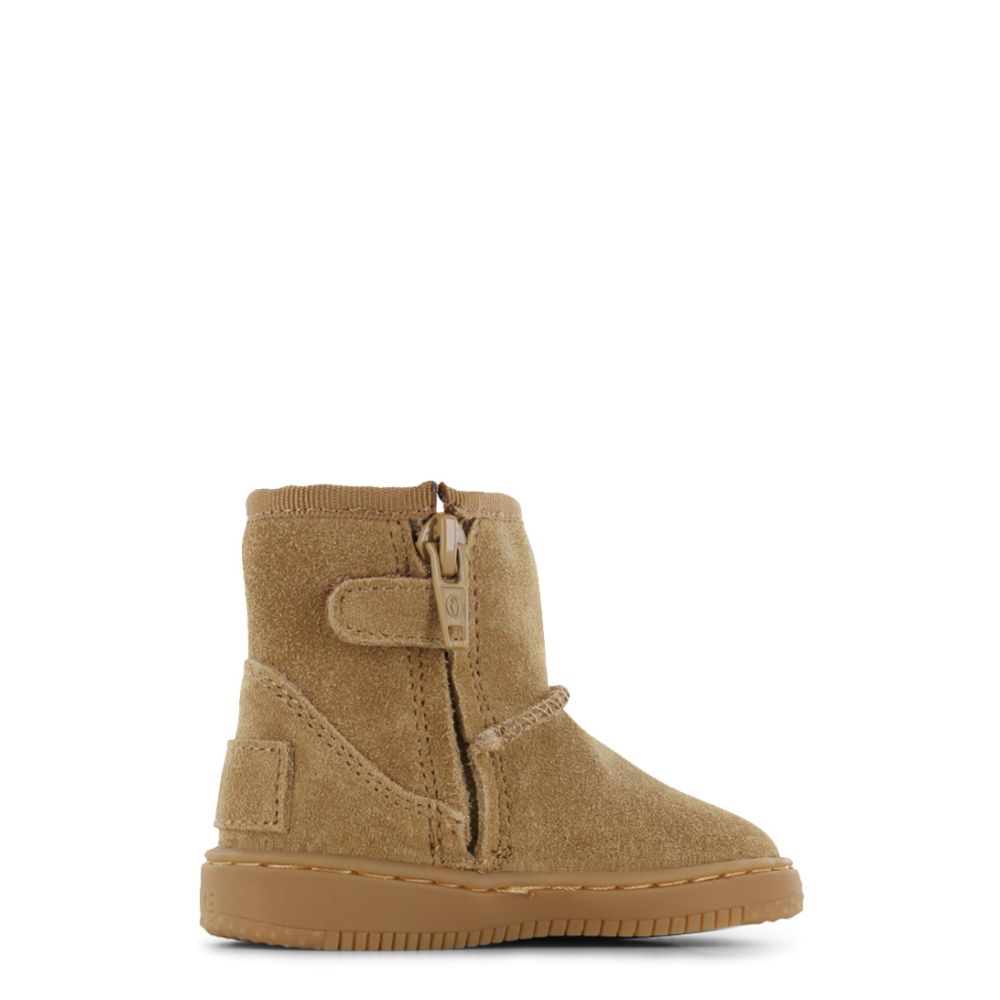 Shoesme | Bootie Cognac | Met fluffy voering