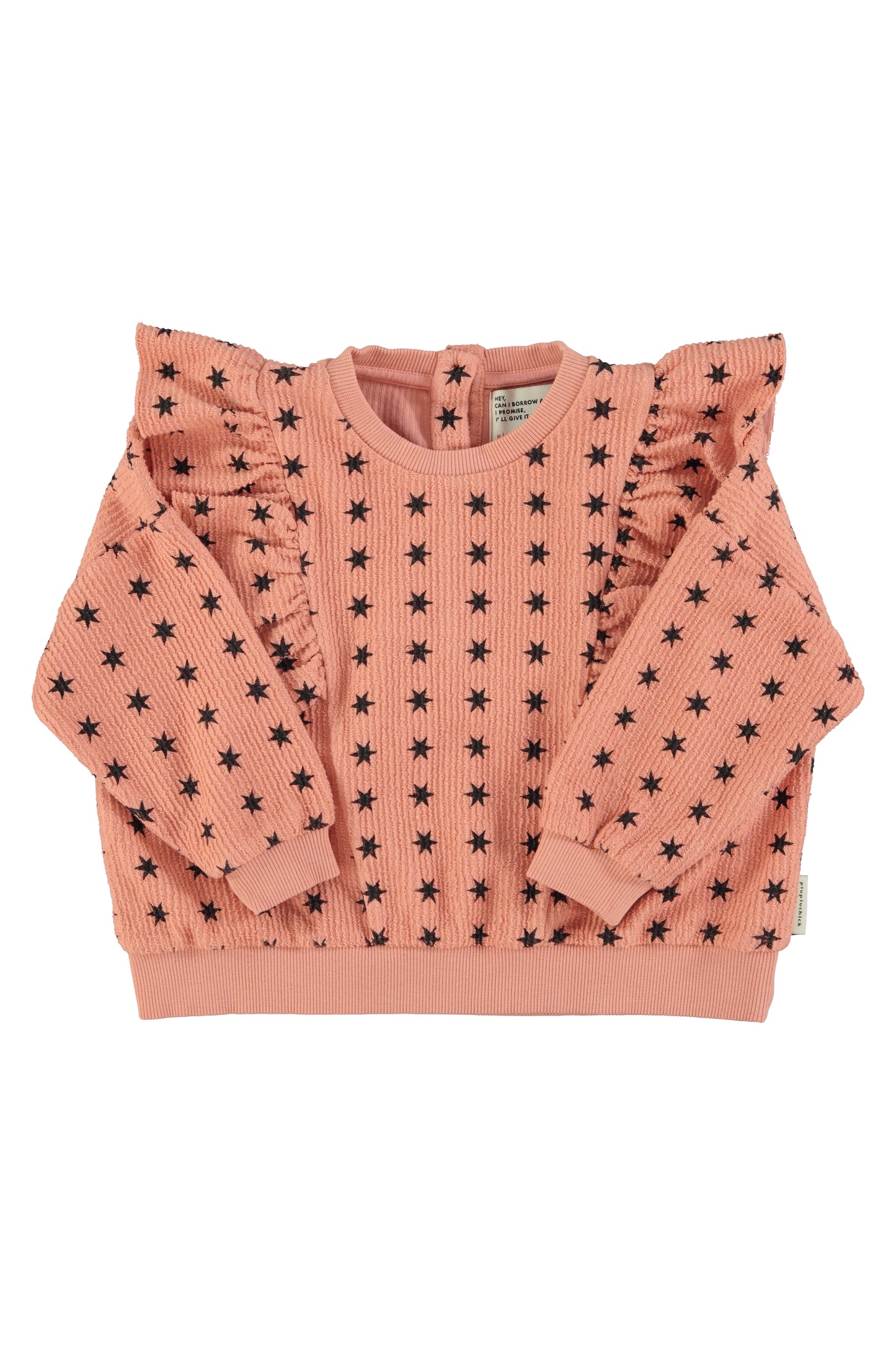 Piupiuchick | Sweatshirt | Pink w/ black stars