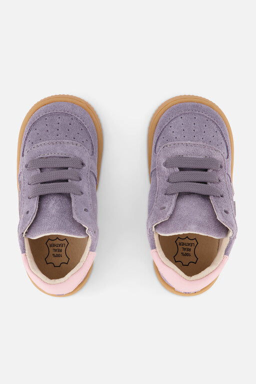 Shoesme | Suède sneaker | Purple pink