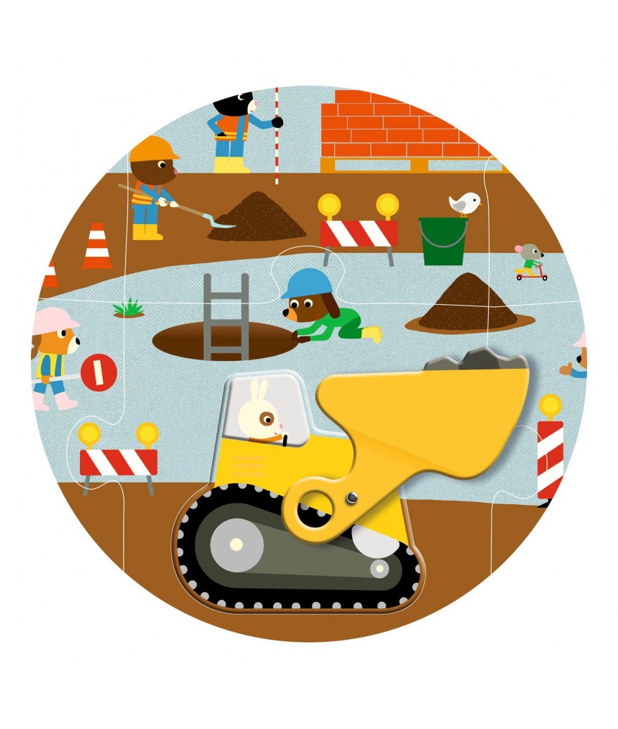 Djeco | Reusachtige puzzel | Bouwplaats