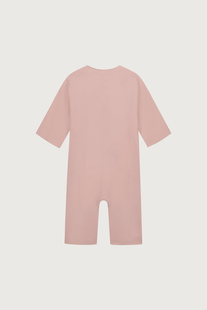 Gray label | Baby suit with snaps | Faded pink