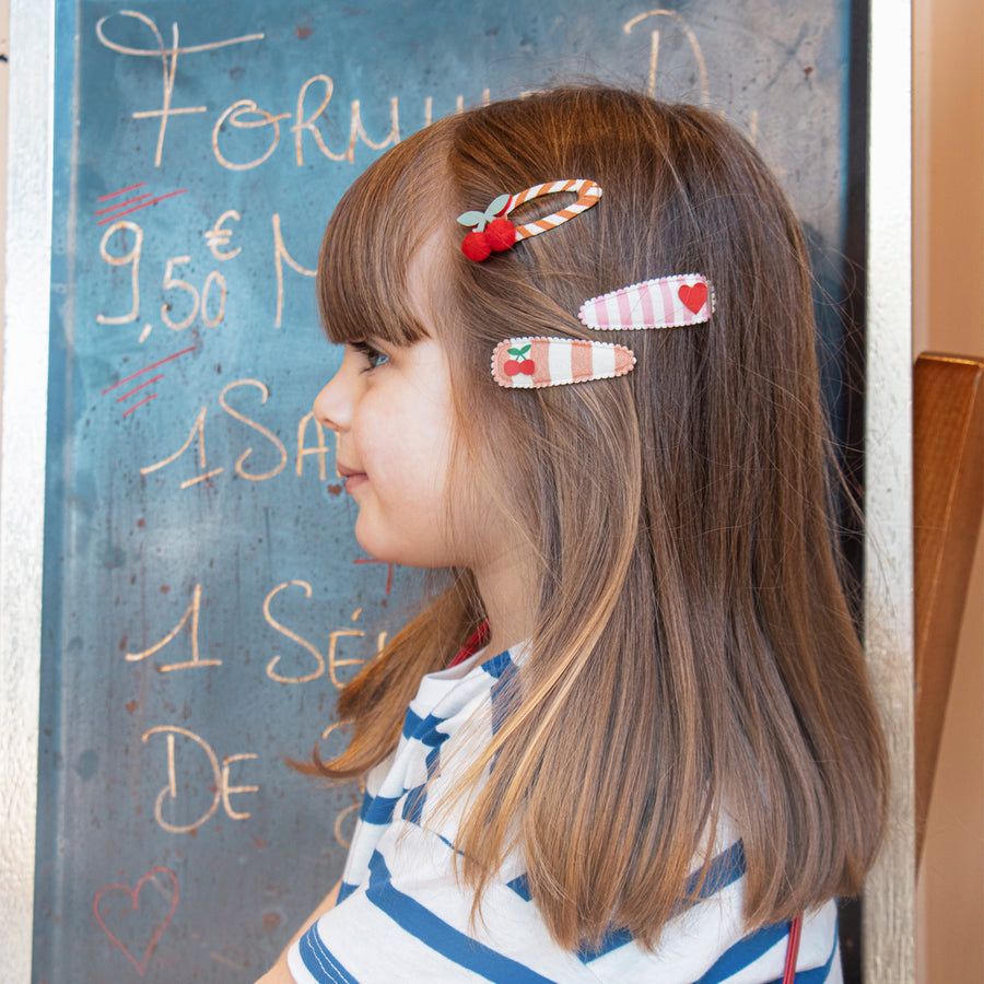 Rockahula | Haarclips | Stripy cherrie