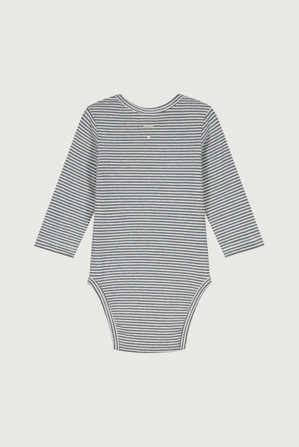 Gray label | L/S onesie romper | Blue grey/ cream