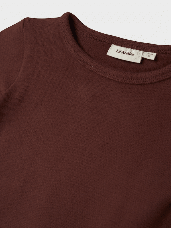 Lil'atelier | Thora slim top | Hot chocolate