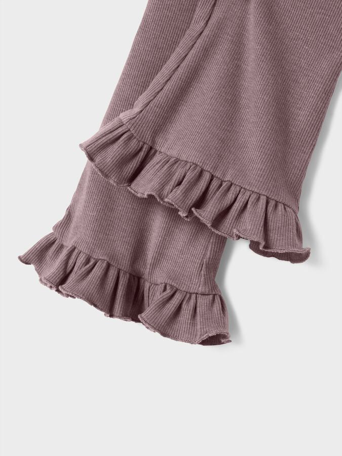 Lil ' Atelier | Darla slim legging | Rose melange