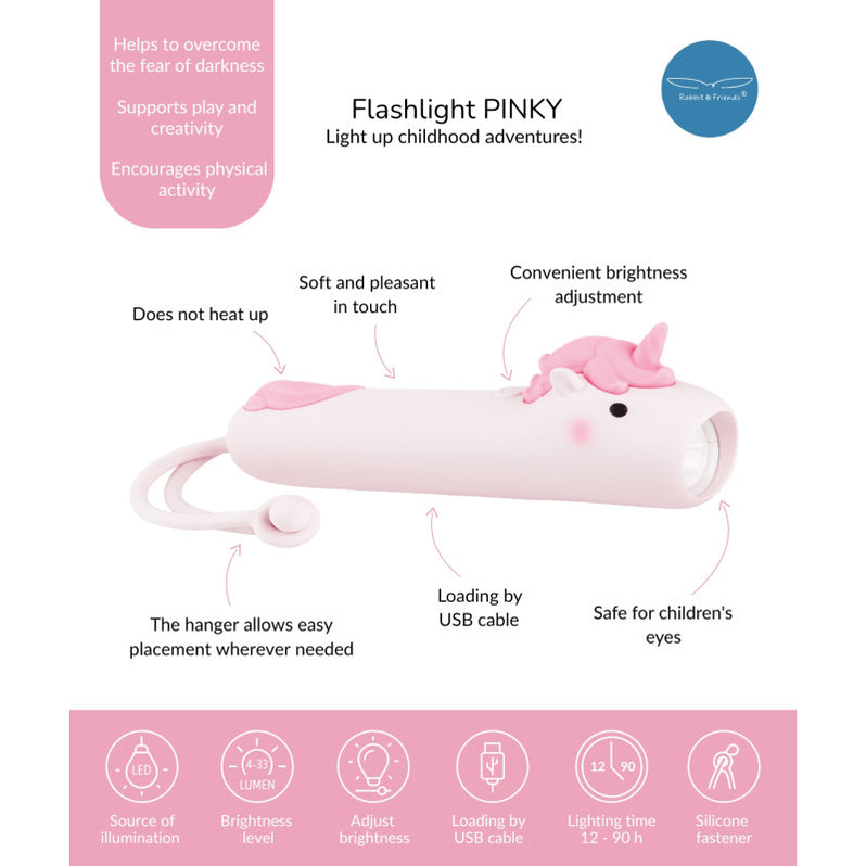 Rabbit & Friends | Zaklamp Eenhoorn