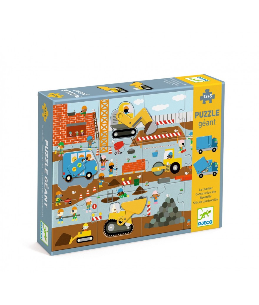 Djeco | Reusachtige puzzel | Bouwplaats