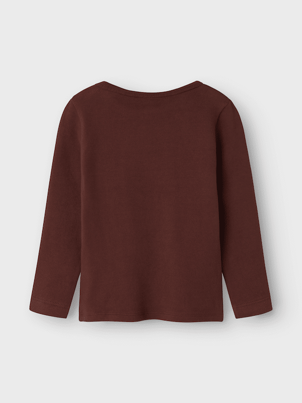 Lil'atelier | Thora slim top | Hot chocolate