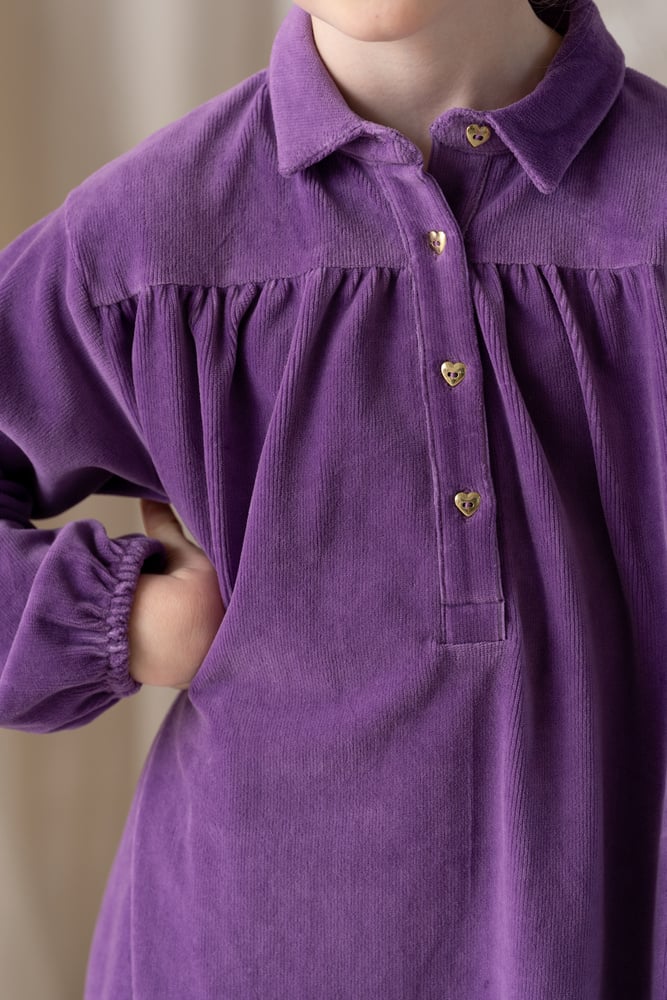 House of Jamie  | Shirt collar dress | Magic purple