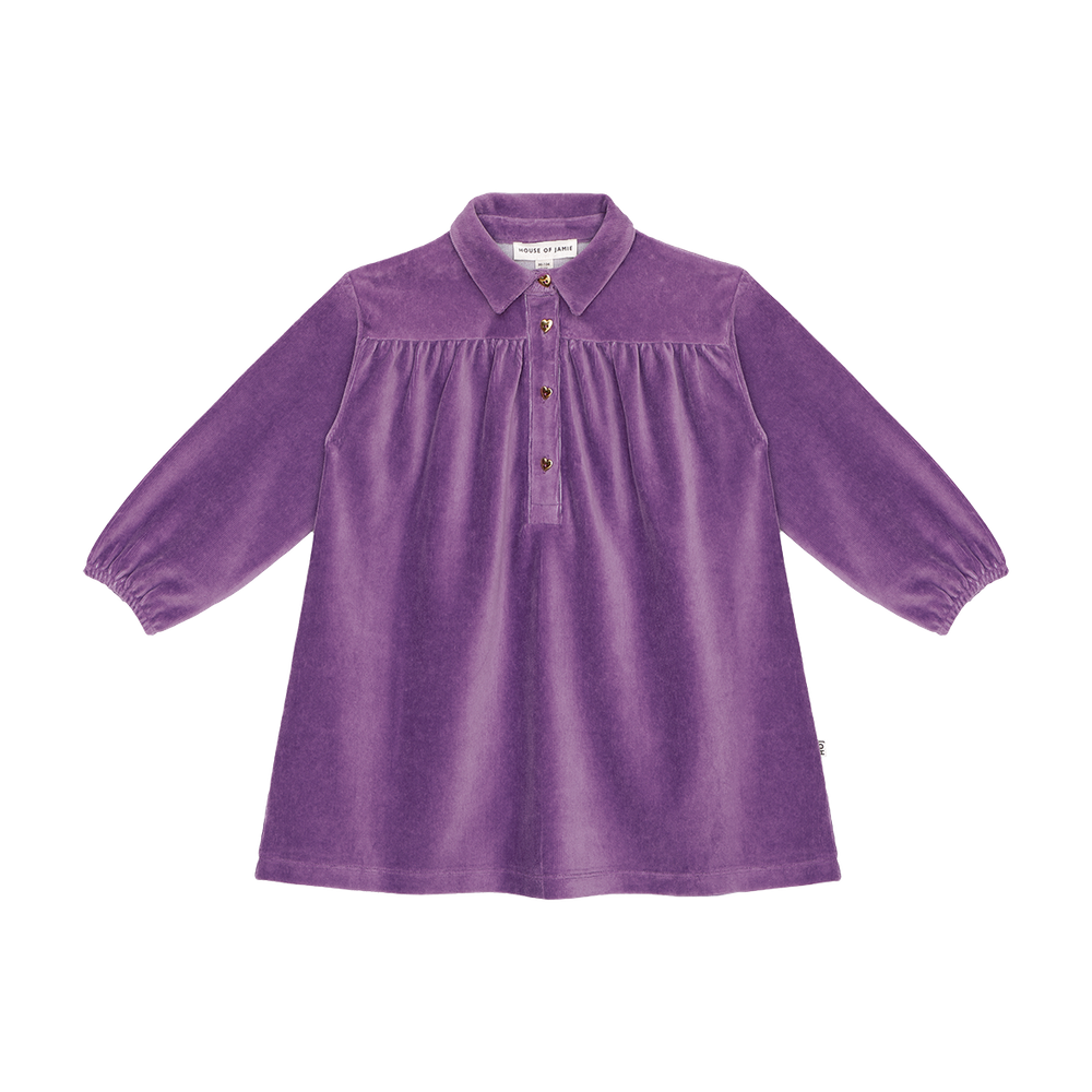 House of Jamie  | Shirt collar dress | Magic purple