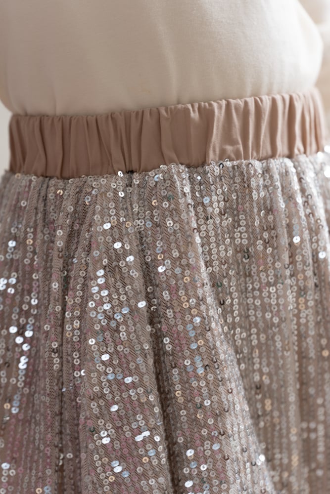 House of Jamie | Sequins skirt | Ecru