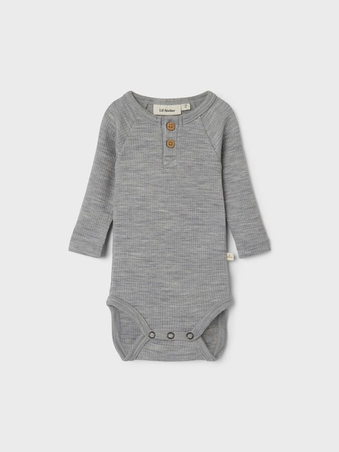 Lil'Atelier | Body Wool | Grey melange