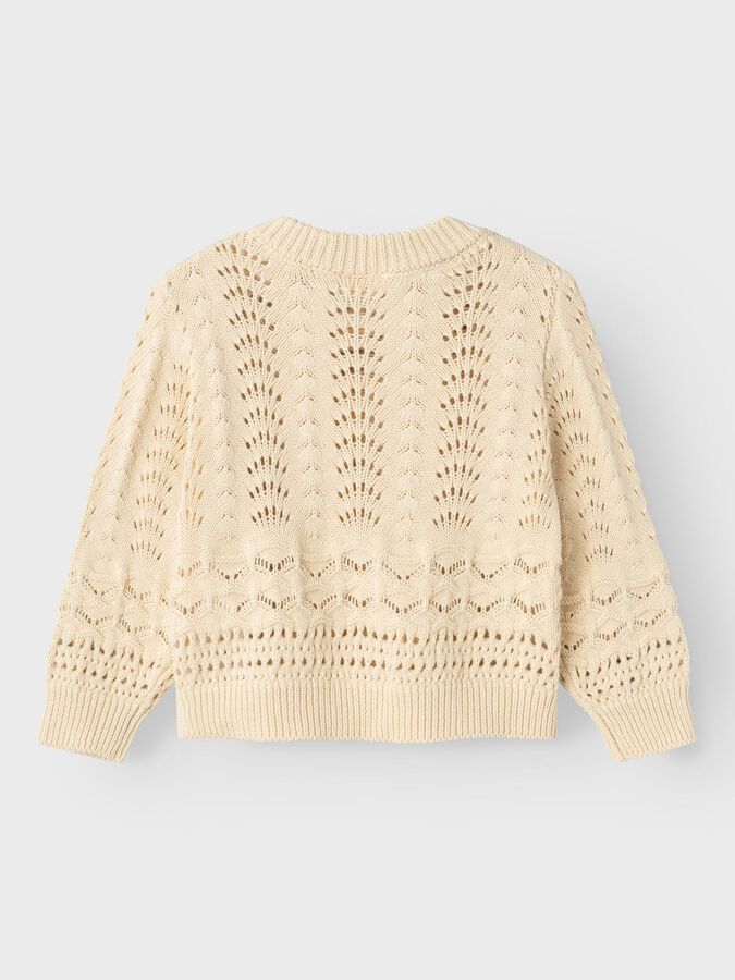 Lil Atelier knit lil bleached sand