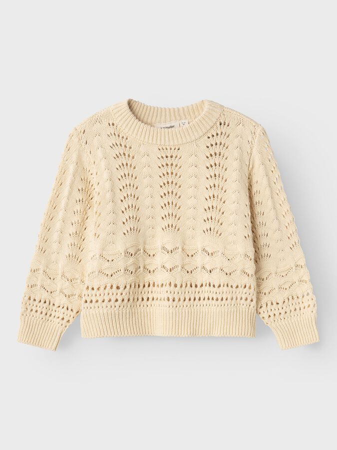 Lil Atelier knit lil bleached sand