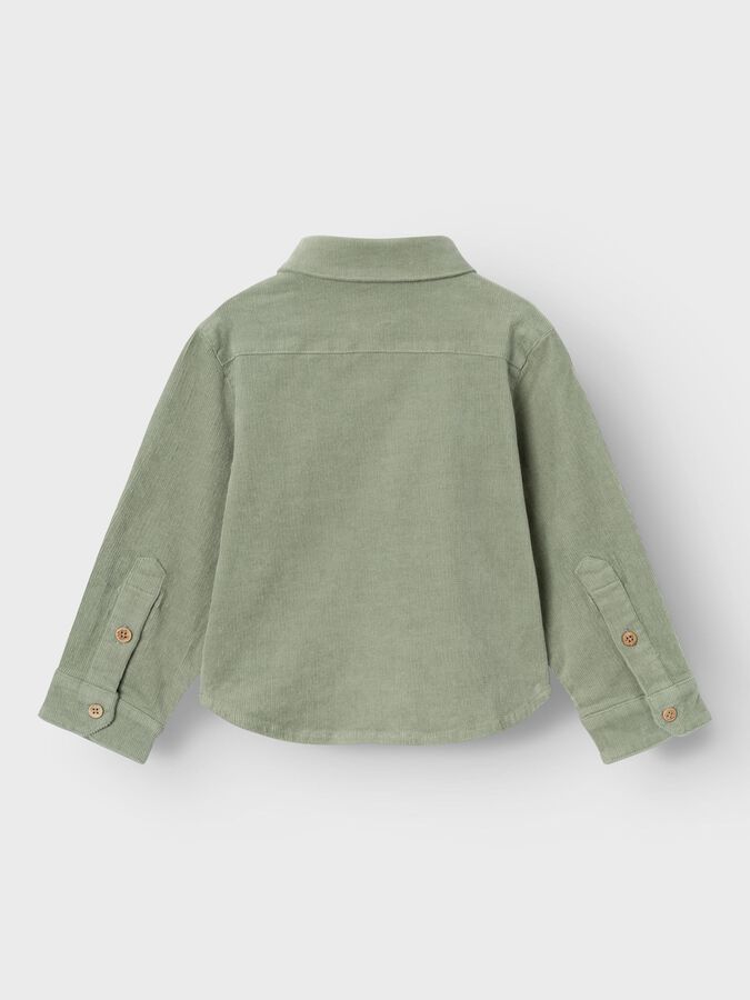 Lil'Atelier | Mombert Cord shirt | Seagrass