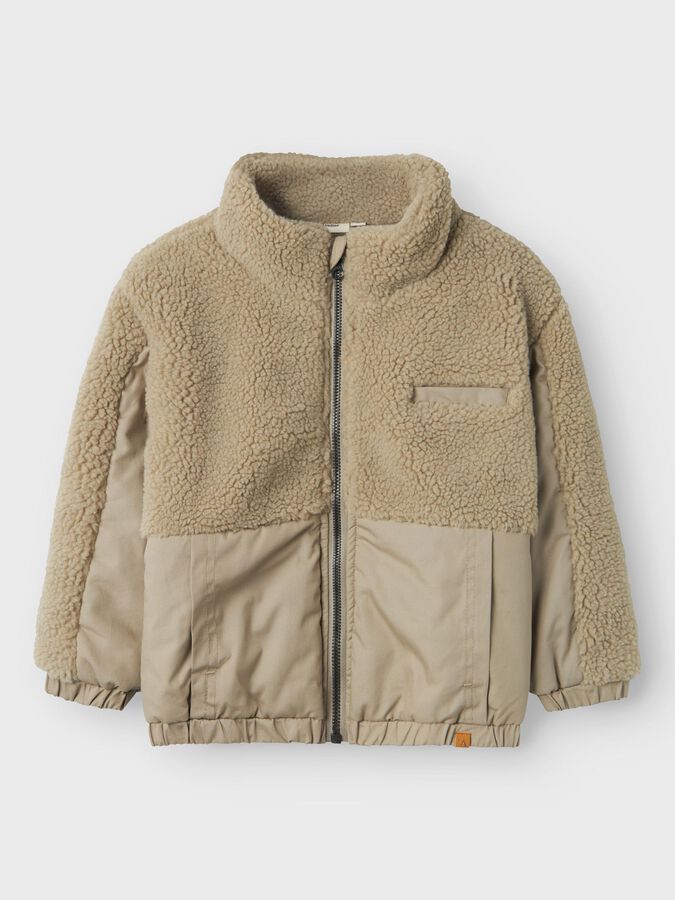 Lil'Atelier | Nalo loose teddy jacket  | Laurel oak