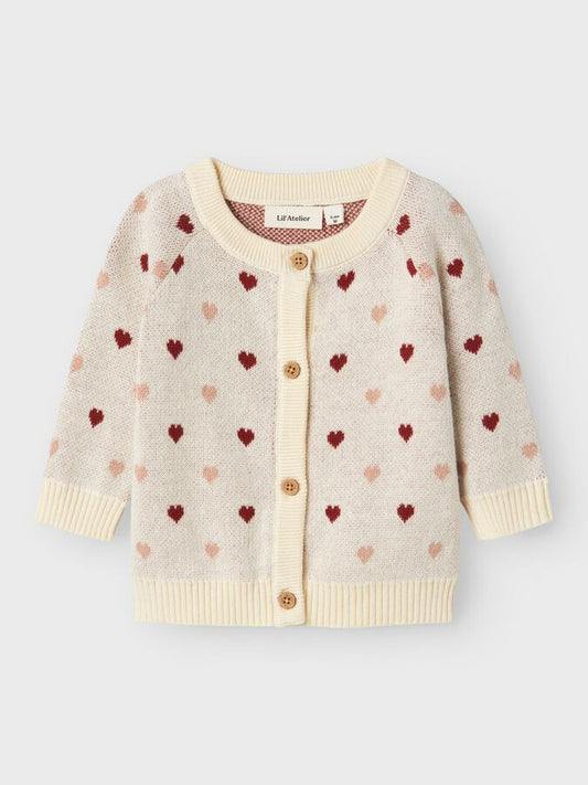 Lil'Atelier| Saran knit card heart | Turtledove