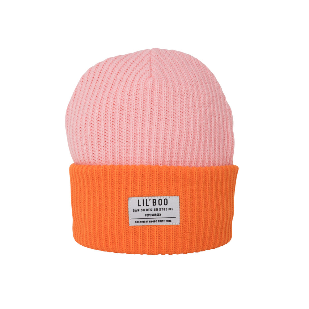 Lil' Boo |Hygge Beanie | Pink orange