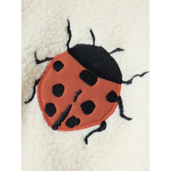 Lil' Atelier Bomber jacket coconut milk - Ladybug