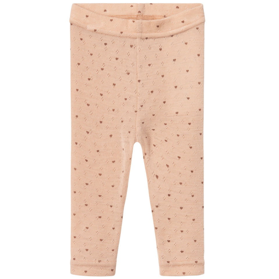 Lil' Atelier Leggings Wool rugby tan