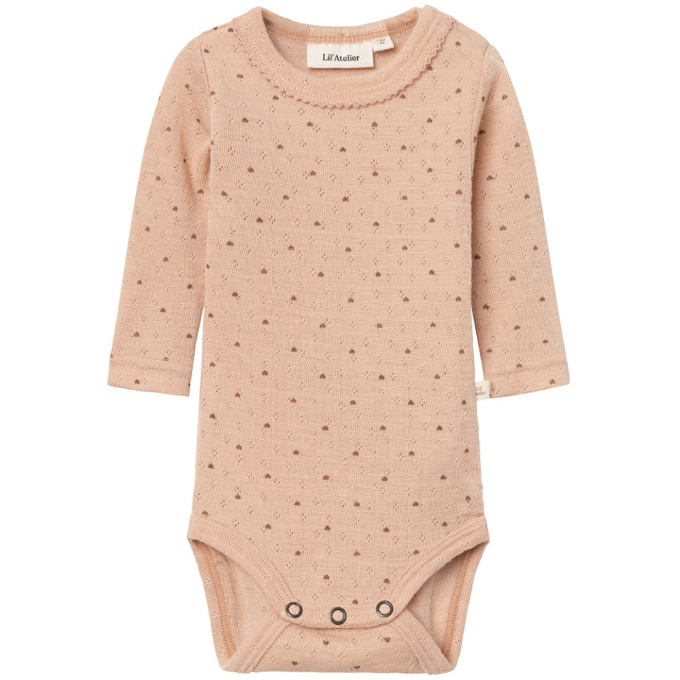 Lil'Atelier |  Romper Wool | Rugby tan