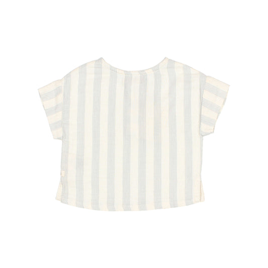 Buho| Stripe shirt | Sky grey