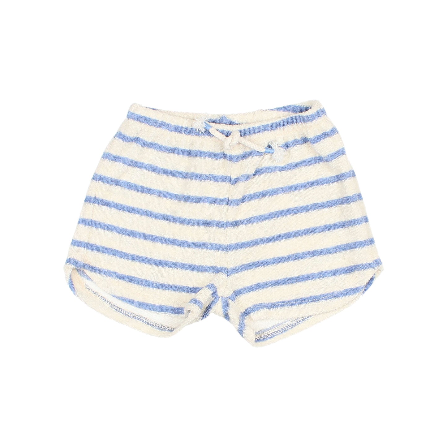 Buho| Terry stripes short | Placid blue