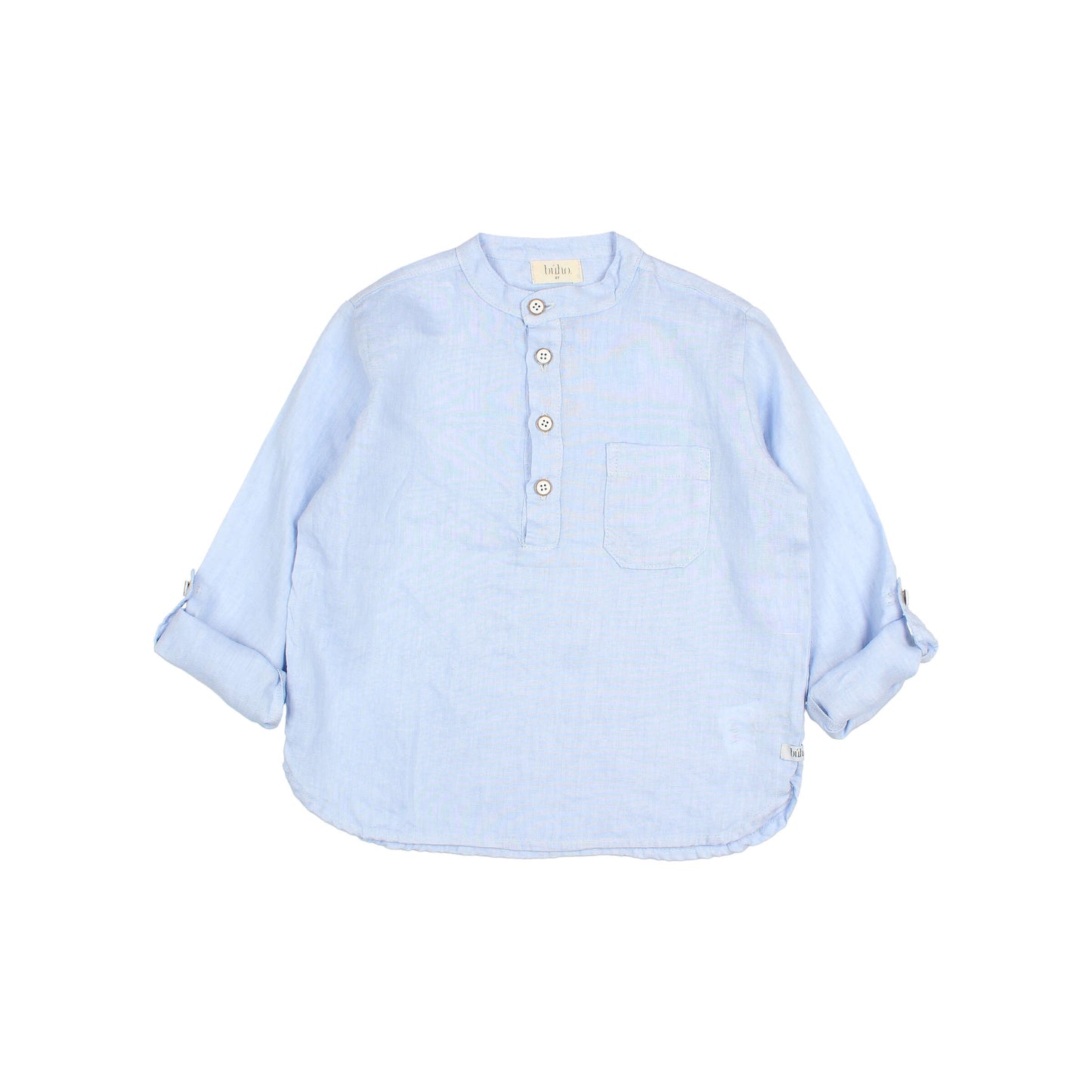 Buho | Linen Kurta shirt  | Placid Blue