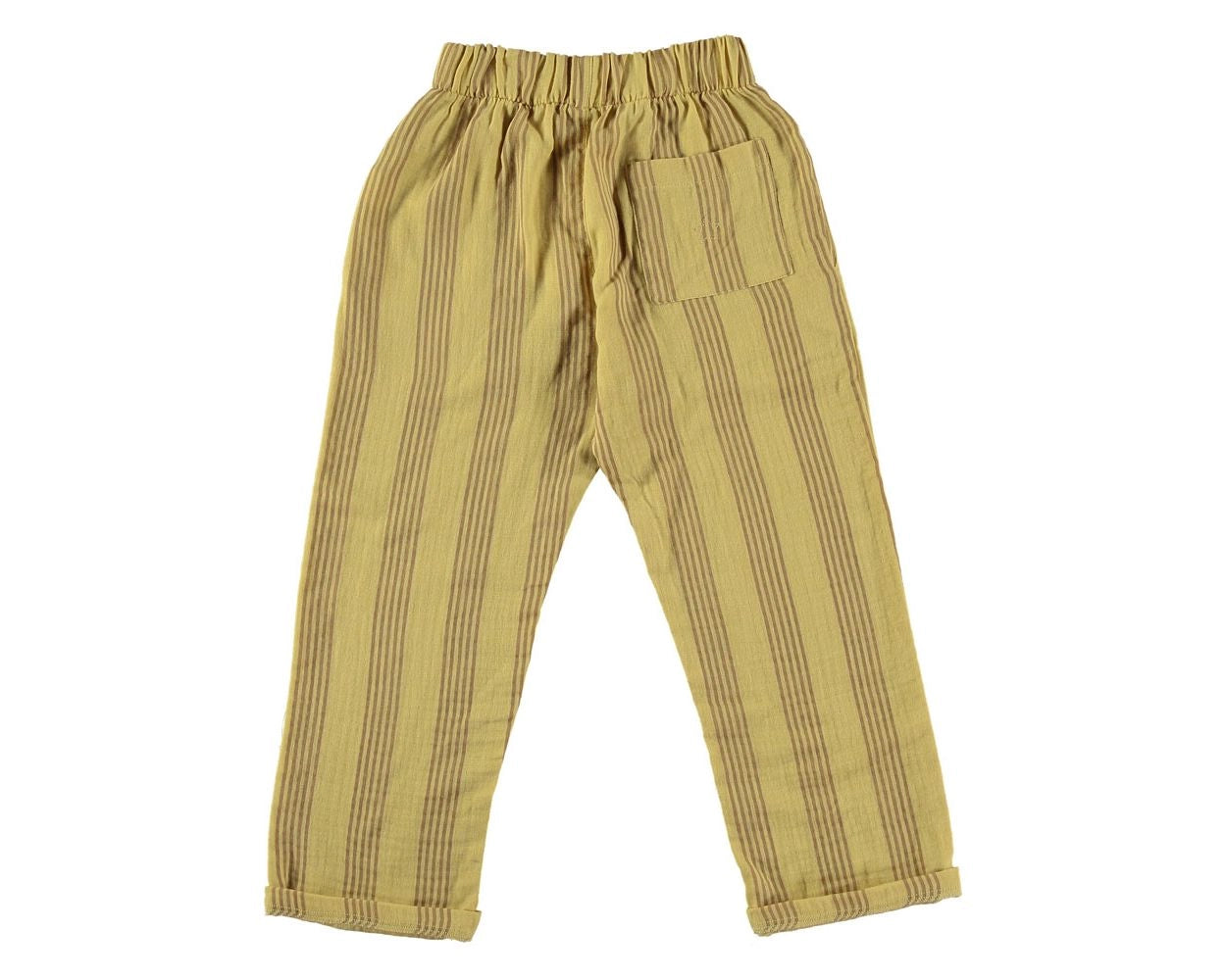 Tocoto Vintage | Yellow striped pyama style pants