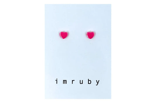 Imruby | Barbie smiley | Stud earrings